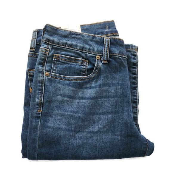 SO Authentic American Heritage Junior's Low Rise Boot Cut Med Dark Wash Jeans - Picture 4 of 6